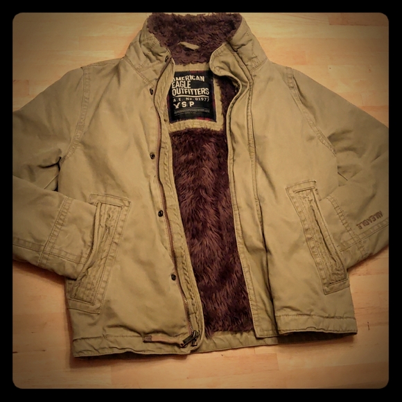 S AMERICAN EAGLE HEAVY ZIP JACKET - Picture 1 of 5